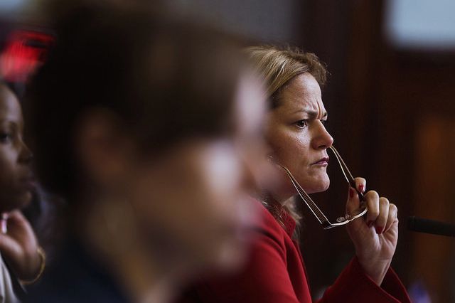 Former City Council Speaker Melissa Mark-Viverito, seen in 2015, is running for Public Advocate with a lot of cash on hand.